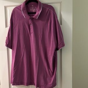Gently used Tommy Bahama Purple Polo Shirt Relaxed Fit